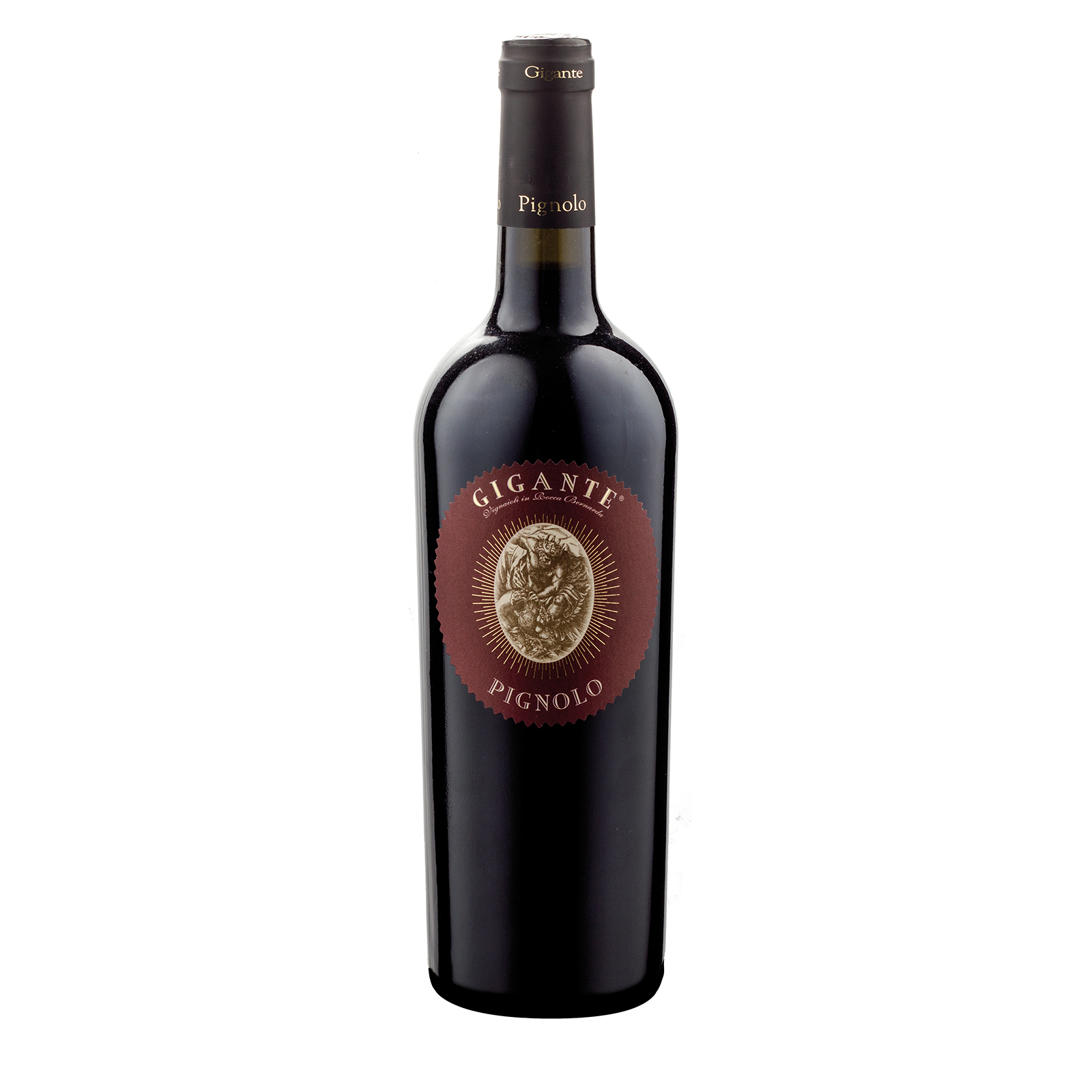 Flasche italienischer Rotwein, Pignolo, Weinanbaugebiet Colli Orientali del Friuli, Delizia