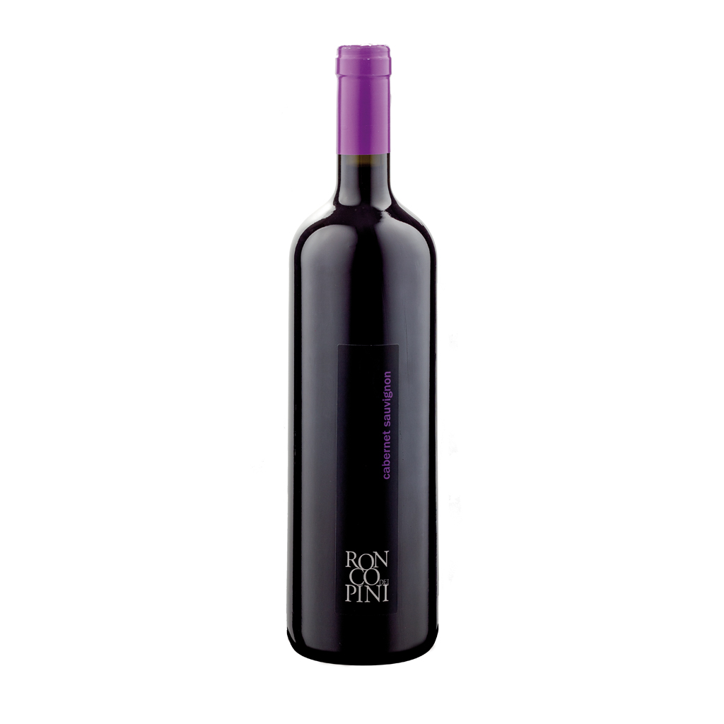 Flasche italienischer Rotwein, Cabernet Sauvignon, Weinanbaugebiet Colli Orientali del Friuli, Delizia